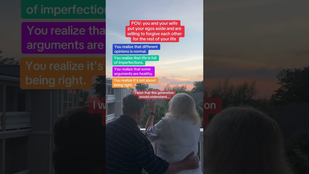 POV: You and Your Wife Put Your Egos Aside and Are Willing To Forgive Each Other.