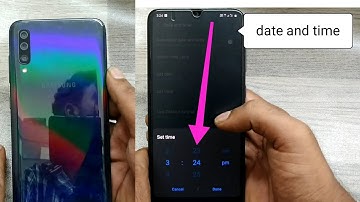 How to set Date and Time in Samsung Galaxy A70| date, time and time zone| Tap Date and Time