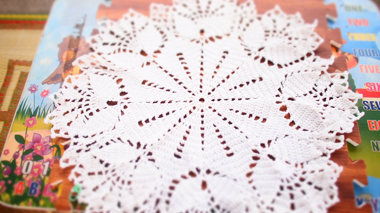 Crochet Easy Doily Placemat Part 1 YouTube