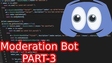 How to make a discord bot in python | kick & warn command | Part-3