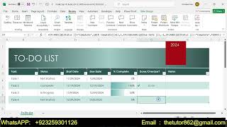 Exp19_Excel_Ch12_HOEAssessment_To_Do_List | Excel Chapter 12 To Do List 100% Solution