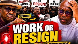 FUBARA UNDER PRESSURE! "Work or Resign" PROTEST ROCKS RIVERS STATE