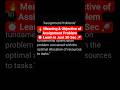 Meaning & Objective of Assignment Problems | OR Simplified | BCom / BBA | Hindi #shorts
