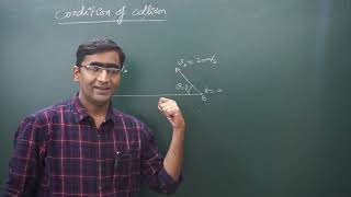 condition of collision of two particles problems for jeemains+kvpy+neet||relative motion in a plane|