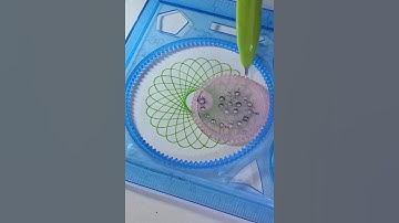 Green Spirography art | #shorts #short #shortsvideo #art #spirograph #drawing #memes #comedy #artist