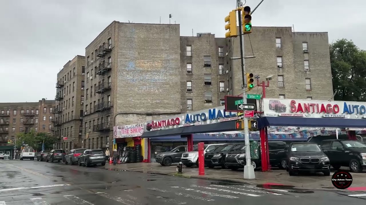 NYC Under Rain Storm| Heavy Rain | Bronx, New York | ASMR | Fall 2023