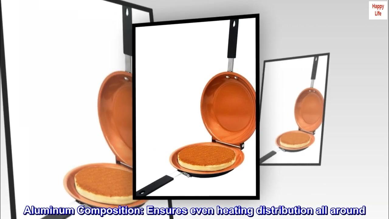 Gotham Steel Double Sided Pan, The Perfect Pancake Maker – Nonstick Copper  Easy to Flip Pan, Frying Pan for Fluffy Pancakes, Omelets, Frittatas 