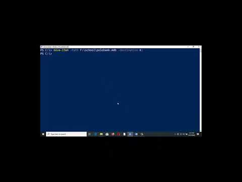 La commande Move Item en PowerShell