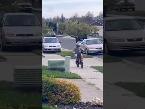 Driver Allegedly Tried To Hit Boy on E-Bike #shorts