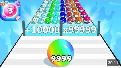 Ball Run 2048 - Gameplay Walkthrough Tutorial Levels (iOS, Android NinjaX YT is live! part - 260