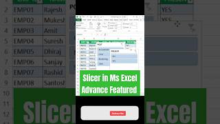 Slicer in MS Excel | How to Use Slicers in MS Excel