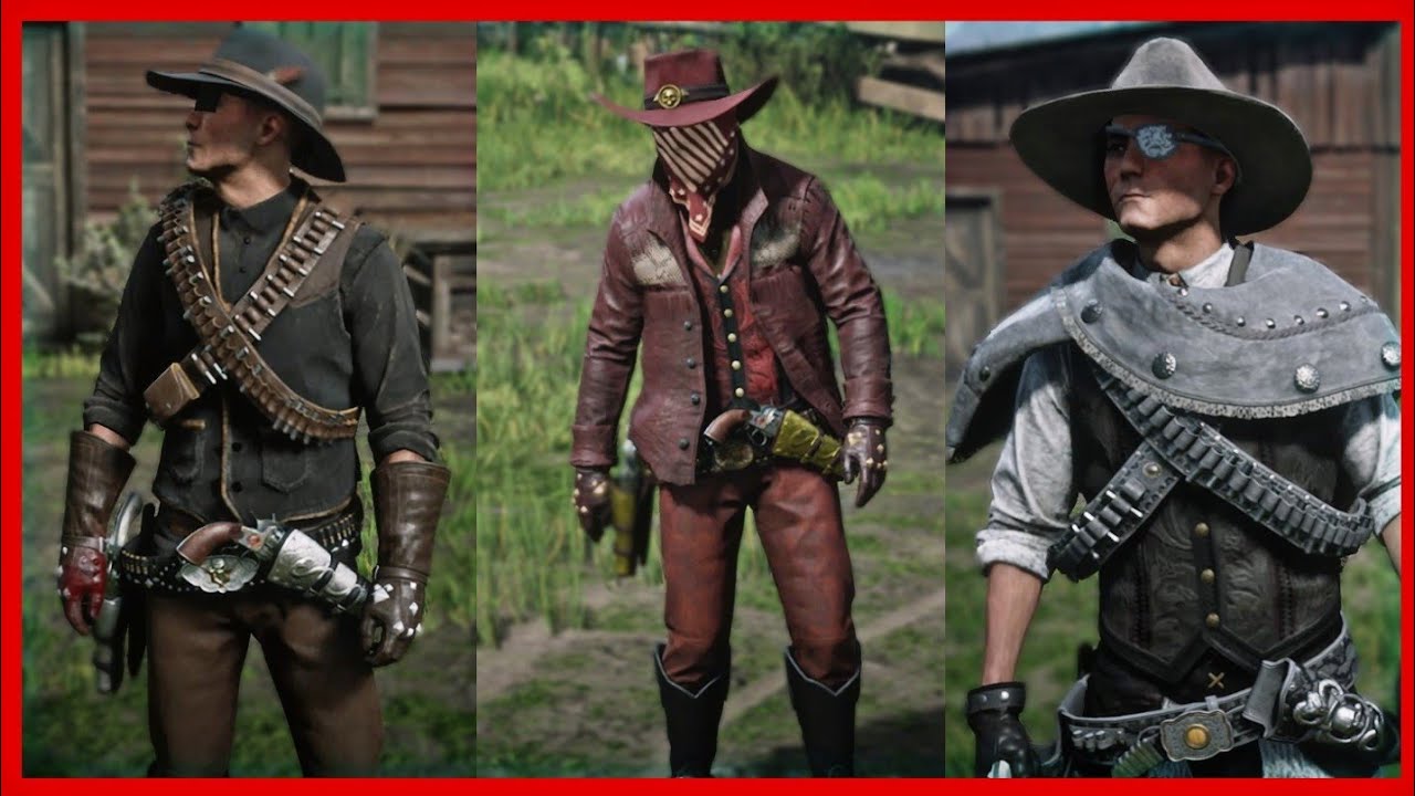 Red Dead Online Bounty Hunters Outfits #4 New Clothes - YouTube