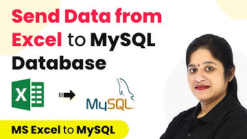 How to Send Data from MS Excel to MySQL Database -  MS Excel to MySQL