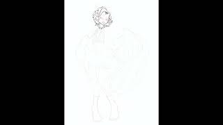 Ruby Glasshouse (Marylin Monroe) Pt. 2 - H:UL | Hīrā Hayami Timelapse #art #timelapse #oc #hyperfae