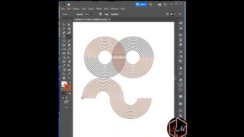Infinite circles design in adobe illistrator