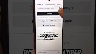 Uber driver id kaise Banaen || Uber Me login Kaise kare #shorts screenshot 5