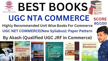 Best Book for UGC NTA NET COMMERCE | UGC NET COMMERCE RECOMMENDED BOOKS 2023|NTA NET 2023| By Akash