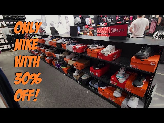 Only Nike Shop With Sales?! 30% Wall - YouTube