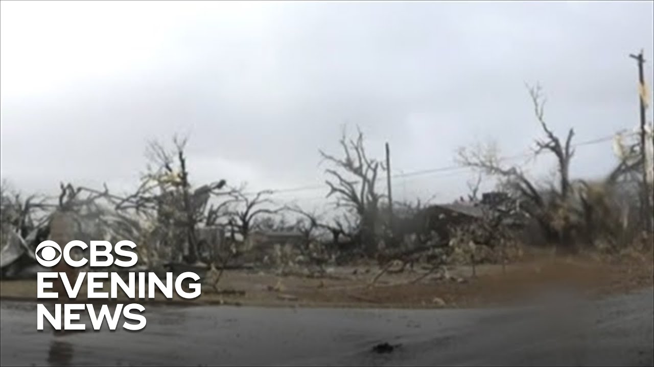 Tornadoes leave trail of destruction in Texas - YouTube