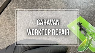 Caravan worktop repair