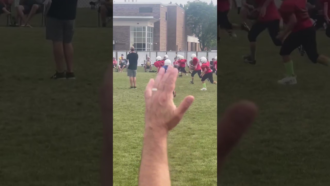 Perfect pitch and catch! Not bad for 3rd graders!