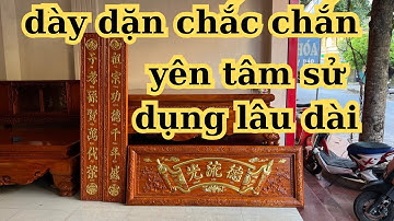 Bộ Hoành Phi Câu Đối Gỗ Hương Đá Bền Đẹp Giúp Gia Chủ An Tâm Khi Thờ Gia Tiên - Gỗ Đẹp Thắng Phương