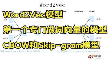 06 Word2Vec模型（第一个专门做词向量的模型，CBOW和Skip-gram）