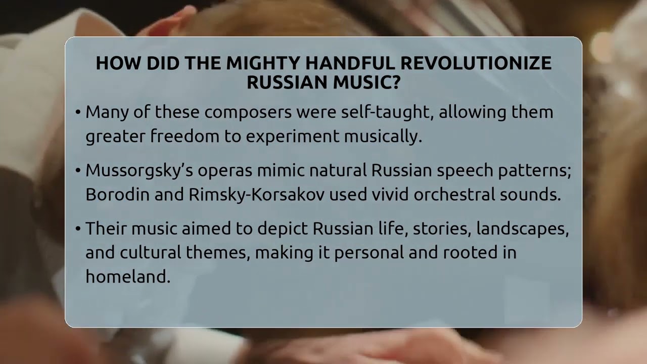 How Did The Mighty Handful Revolutionize Russian Music? - Classical Serenade