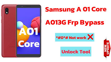 Samsung a01 core (a-013g) frp unlocktool final solution ✔️✔️