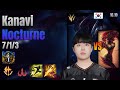 Kanavi Jungle Nocturne vs Zyra lol KR solo rank Full Game 16.10 | 카나비 녹턴 vs 자이라