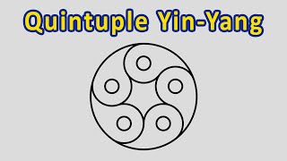 How To Draw Quintuple Yin-Yang - Sacred Geometry