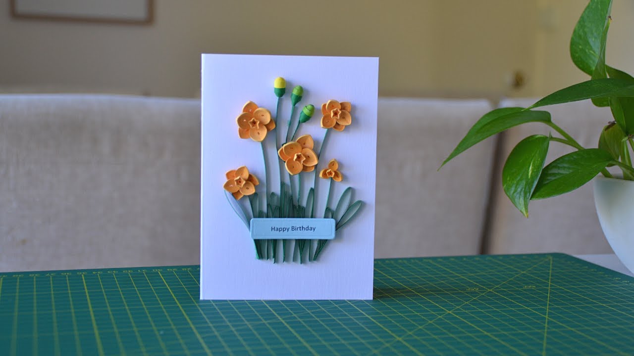 DIY BIRTHDAY CARD | How to Make a beautiful Greeting Card for Birthday ...