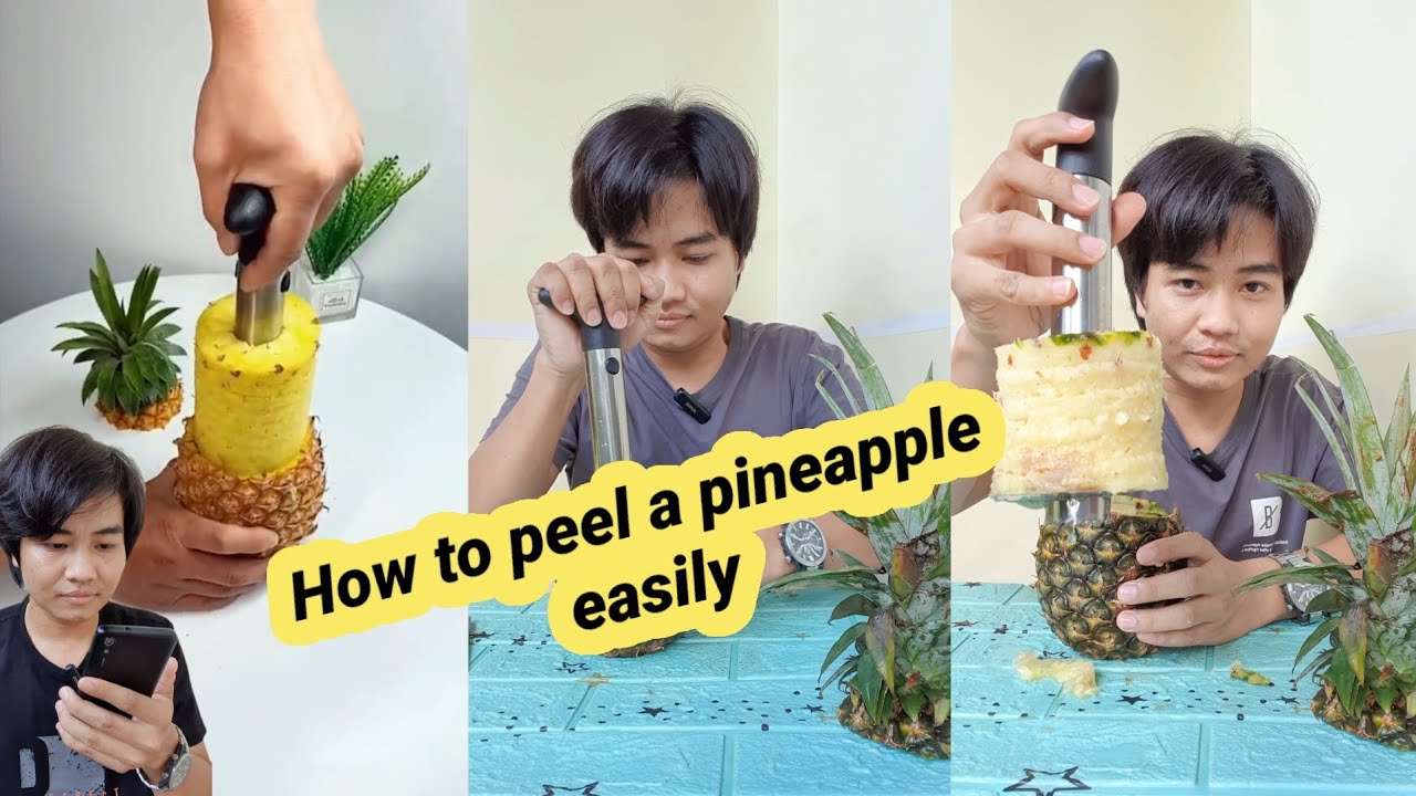 How To Peel A Pineapple Easily YouTube How to peel a pineapple easily youtube