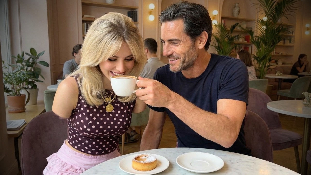 EN LA CAFETERÍA, ELLA NO PODÍA BEBER SU CAFÉ HASTA QUE EL MILLONARIO LO VE Y HACE ALGO EMOCIONANTE❤️