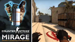 CS GO Smokes on Mirage (Smoke Spots Tricks/Tutorial) screenshot 5