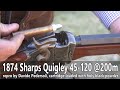 Pedersoli 1874 Sharps Quigley 45-120 at 200m - TEASER