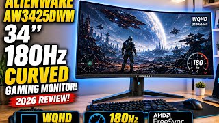 Alienware 34 Curved Gaming Monitor – AW3425DWM - 34-inch WQHD 180Hz 1ms Review | Honest Review 2026