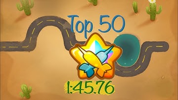 BTD6 Race - Top 50 Tutorial - Tread Carefully - (7th)