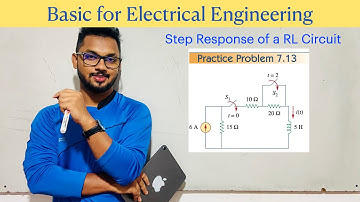 Step Response of a RL Circuit | Practice Problem 7.13 | By Sandun K. Dissanayaka | Channel A+