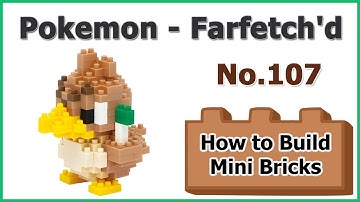 How to Build Mini Blocks Pokemon Farfetch