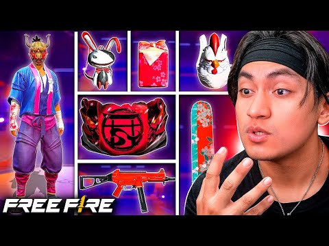 EL RETO LEGENDARIO!! SOLO PUDE USAR COSAS del PRIMER PASE ÉLITE en la HISTORIA DE FREE FIRE!!