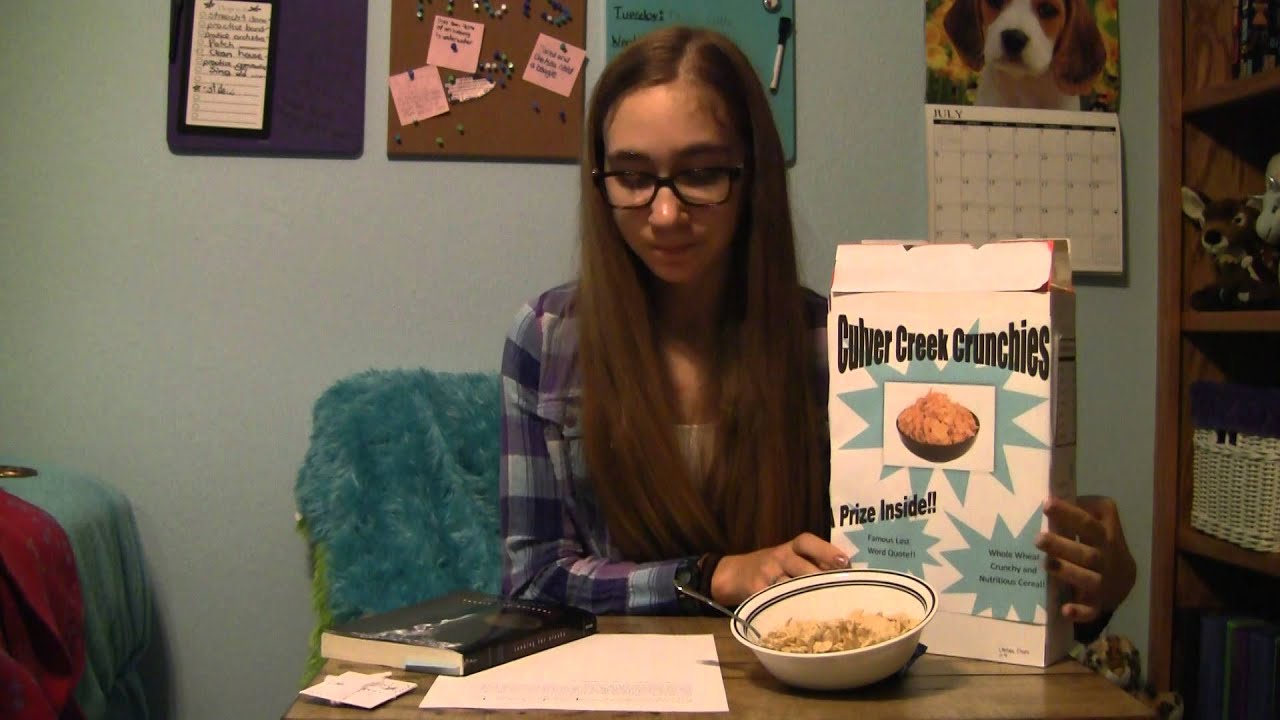 Looking For Alaska - John Green - Cereal Box