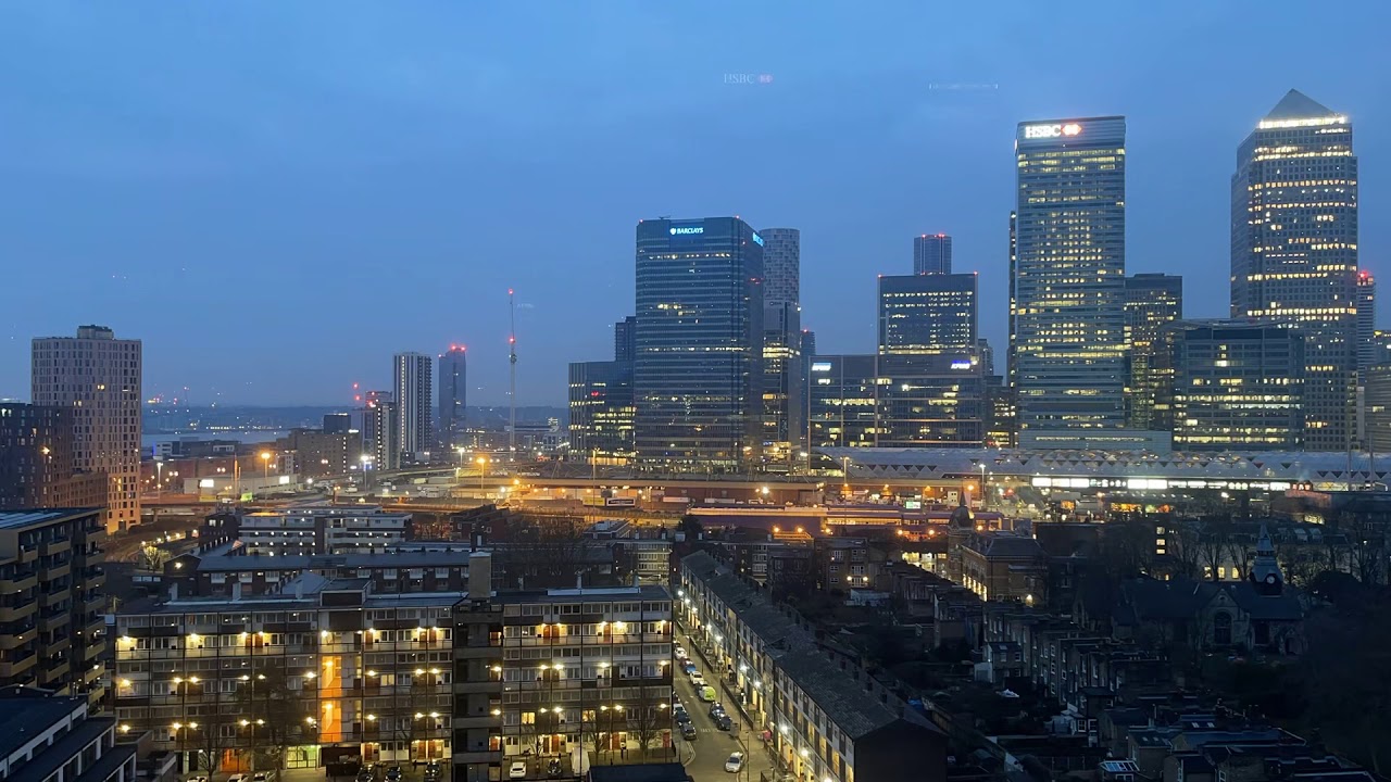 Sunrise Canary Wharf London 8-3-2021