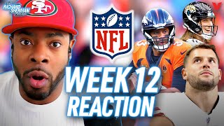 Week 12 Reaction: 49ers trounce Seahawks, Eagles edge Bills, Broncos on a tear | Richard Sherman NFL