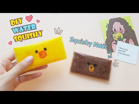 Video Cách Làm SQUISHY NƯỚC Vịt Vàng Cute , Gấu Nâu Dễ... - youtube