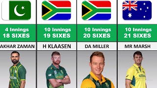 Most Sixes in ODI World Cup 2023 | World Cup 2023