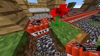 Destroying A Town In Minecraft With Tnt Blocks