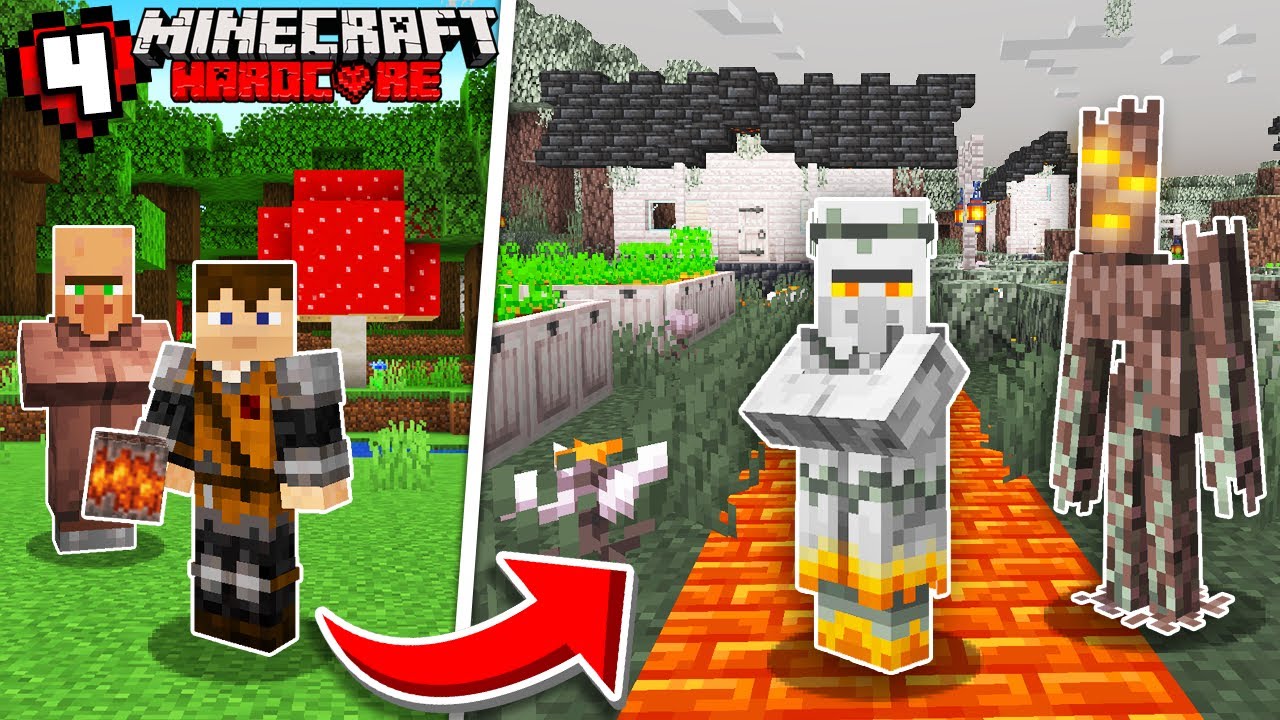 I Built a Creaking Village in Minecraft Hardcore…