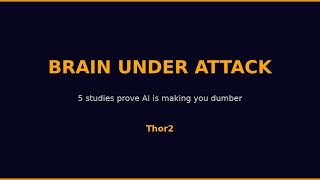 AI Is Making You Dumber — 5 Studies Prove It