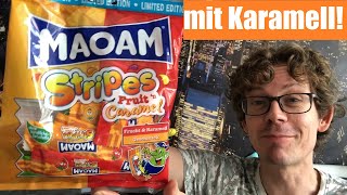 Maoam Stripes Fruit n Caramel im Test: Schmeckt Fruchtgummi mit Karamell?